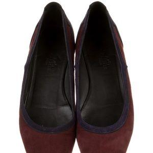Hermes suede Ballet flats